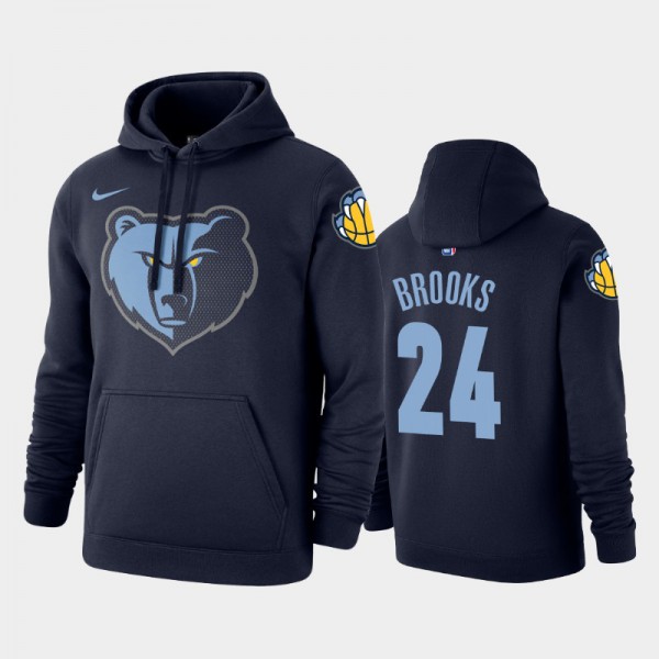 Dillon Brooks Memphis Grizzlies #24 Men's Icon 2019-20 Pullover Hoodie - Navy