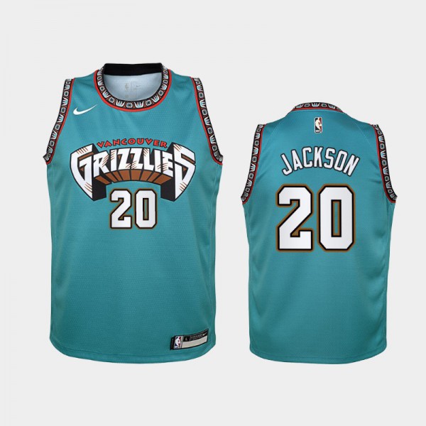 Josh Jackson Memphis Grizzlies #20 Youth 25th Season Classic 2019-20 Jersey - Teal
