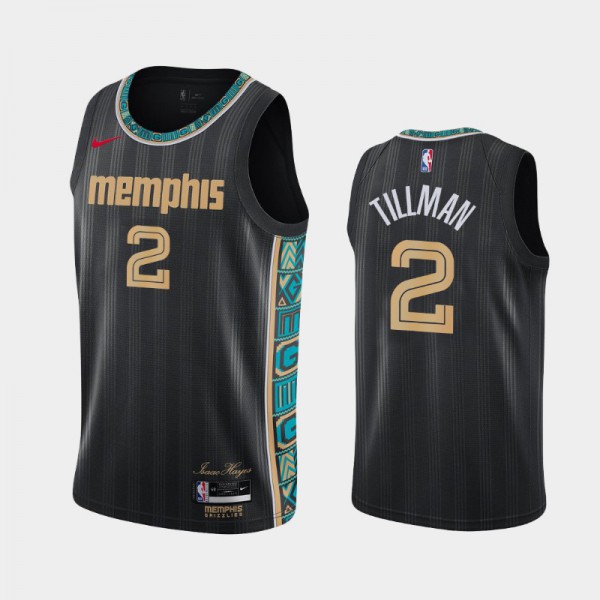 Xavier Tillman Memphis Grizzlies #2 Men's City 2020-21 Jersey - Black